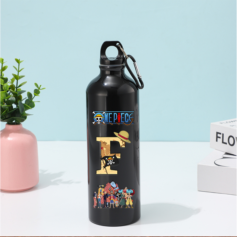 Yoga Fitness Zone - 500ML 원피스 레터 A-Z 스포츠 물병