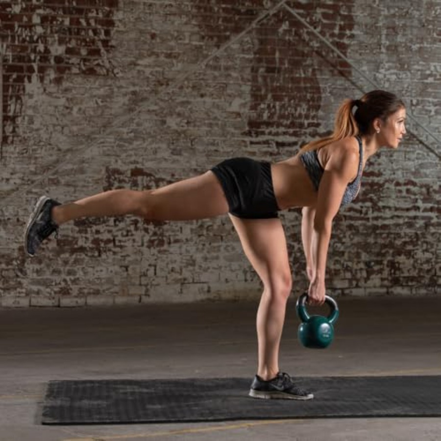 비닐 코팅 주철 케틀벨, 전신 피트니스 운동용, 블랙  - Kettlebell 리뷰 및 가격