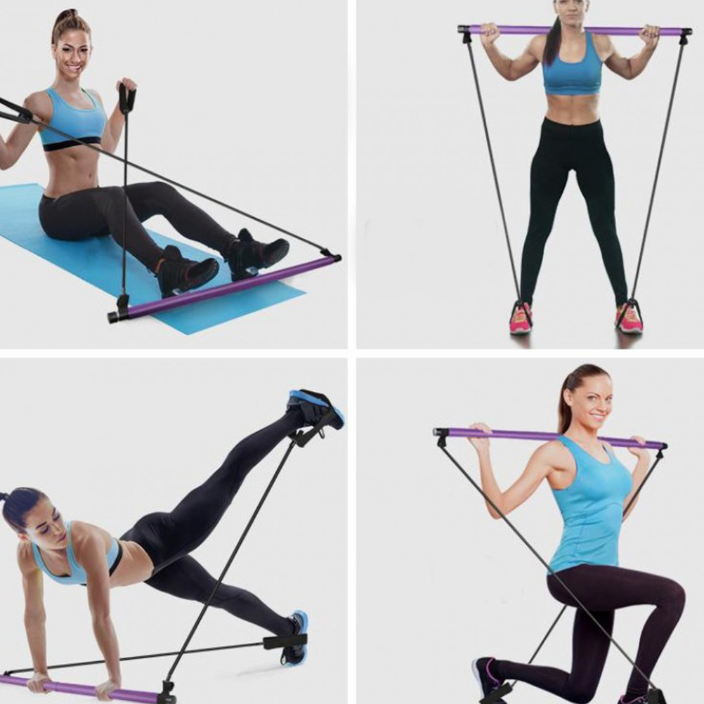 남녀공용 피트니스 로드 요가 바, 저항 밴드 운동, 요 - Yoga Fitness Bar 리뷰 및 가격